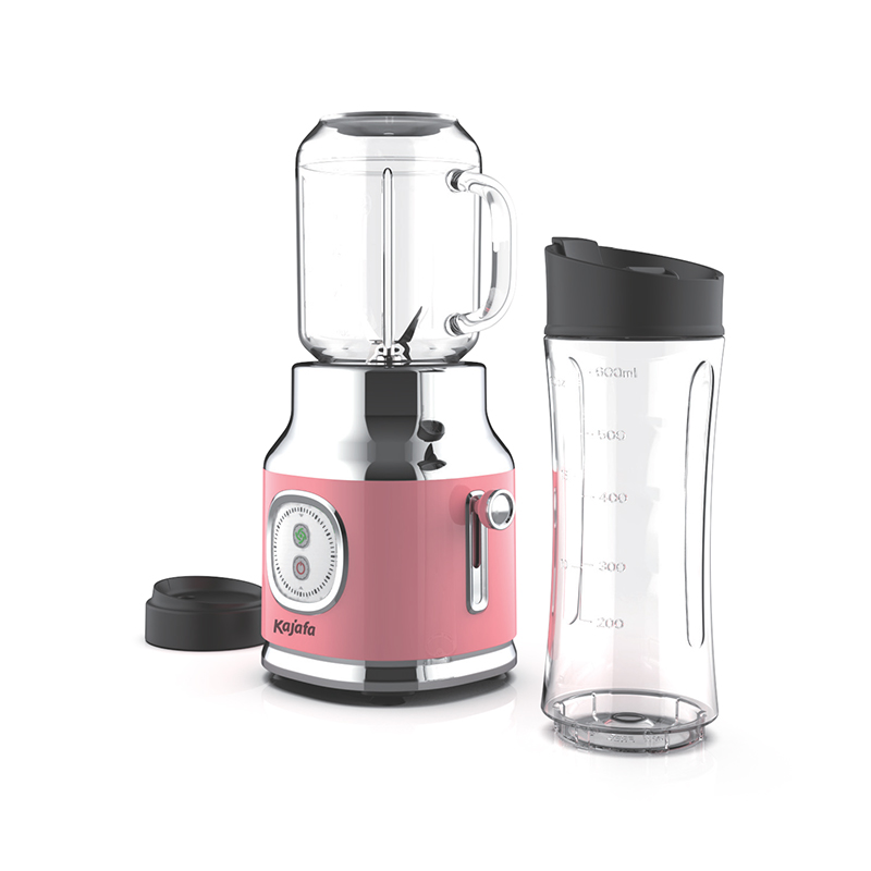 BL389B-P4 lenis Blender cum acutis laminis, Mini Blender personalis pro Shakes et Smoothies, Blender pro coquina cum mixtione, BPA-liberum Travel Cup & 600ml Mason Cup
