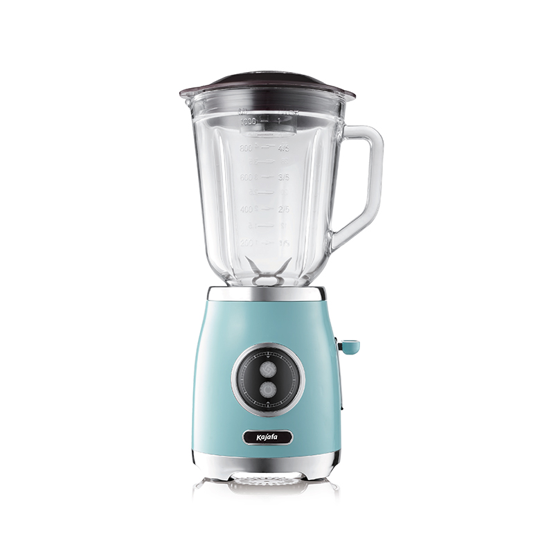 BL399B-G Retro-Styled with 1000ml Glass Blending Jar and Stainless Steel Blade, Countertop Blender, High Power Personal Blender